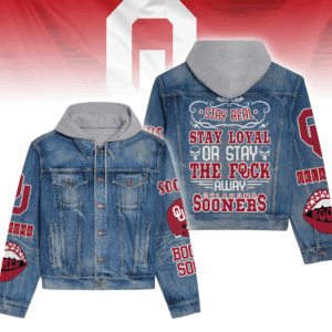 Oklahoma Sooners NCAA Style Hooded Denim Jacket For Fans
