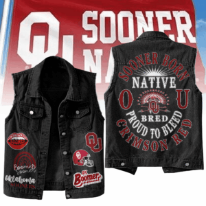Oklahoma Sooners NCAA Style Sleeveless Jacket For Fans