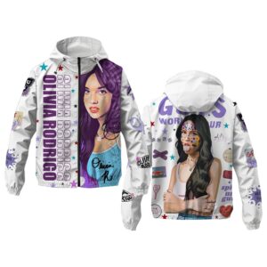 Olivia Rodrigo Music Style Windbreaker Jacket For Fans