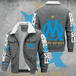 Olympique de Marseille Ligue 1 Style Thermal Cotton Jacket Prim For Fans