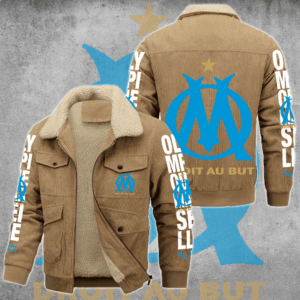 Olympique de Marseille Ligue 1 Style Thermal Cotton Jacket Prim For Fans