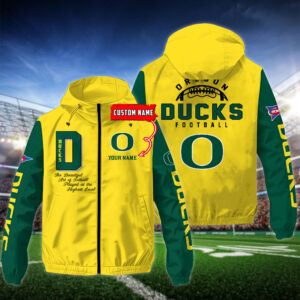 Oregon Ducks NCAA Personalized Style Windbreaker Jacket For Fans