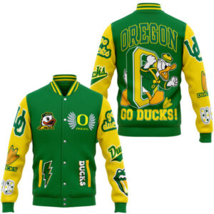 Oregon Ducks NCAA Style Baseball Jacket For Fans