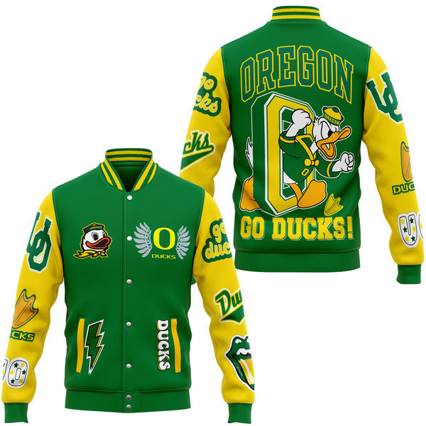 Oregon Ducks NCAA Style Baseball Jacket For Fans