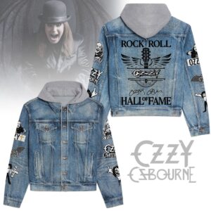 Ozzy Osbourne Music Hooded Denim Jacket Gift For Fans