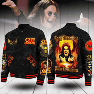 Ozzy Osbourne Music Style Baseball Jacket