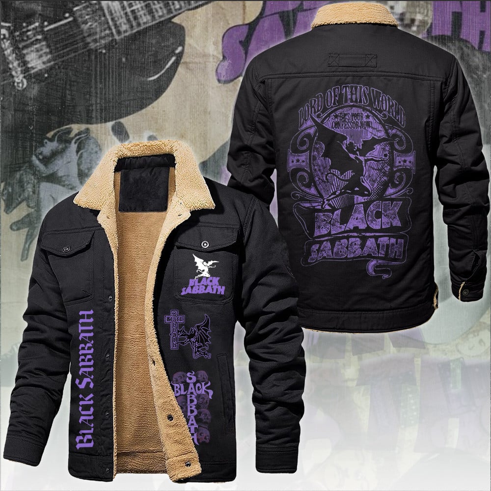 Ozzy Osbourne Music Style Fleece Thermal Cotton Jacket For Fans