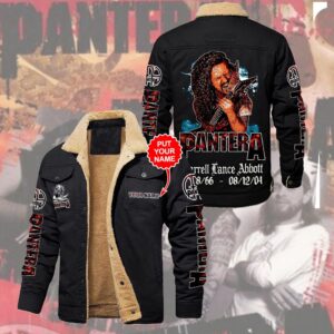 Pantera Music Style Fleece Thermal Cotton Jacket For Fans
