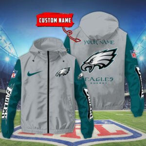 Philadelphia Eagles NFL Personalized Style Windbreaker Jacket For Fans