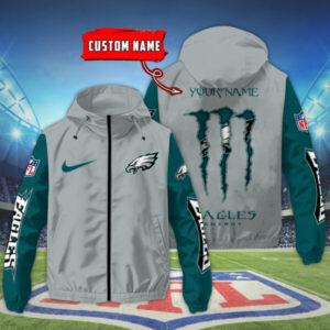 Philadelphia Eagles NFL Personalized Style Windbreaker Jacket For Fans