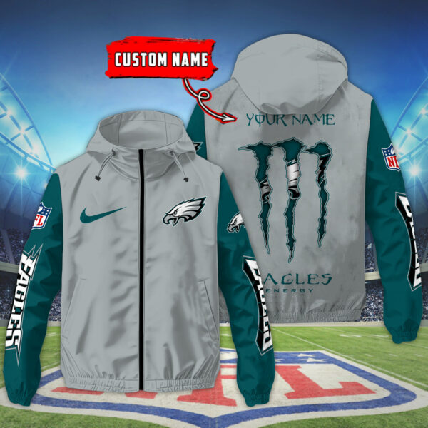 Philadelphia Eagles NFL Personalized Style Windbreaker Jacket For Fans