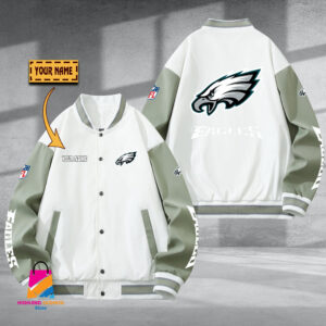 Philadelphia Eagles NFL Style Baseball Jacket For Fan