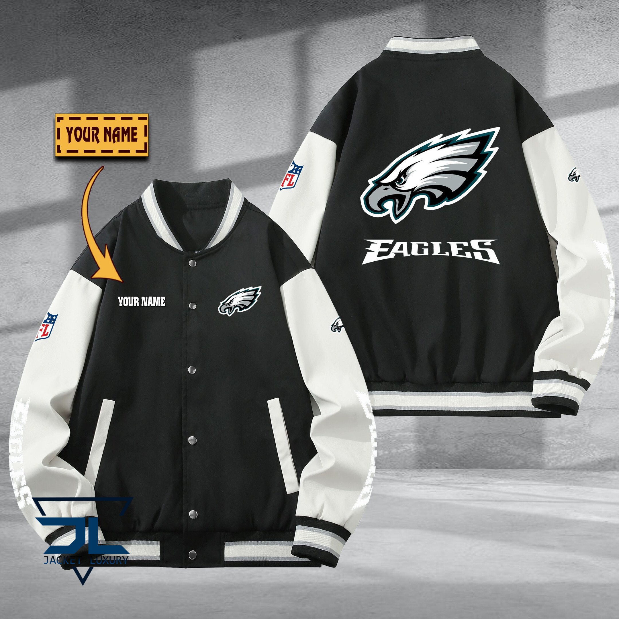 Philadelphia Eagles NFL Style Baseball Jacket For Fan