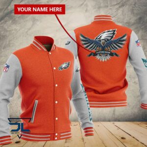 Philadelphia Eagles NFL Style Baseball Jacket For Fan