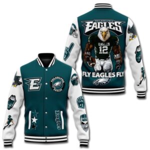 Philadelphia Eagles NFL Style Baseball Jacket For Fans