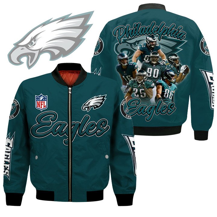 Philadelphia Eagles NFL Style Bomber Jacket For Fans