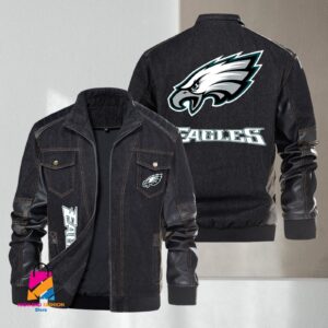 Philadelphia Eagles NFL Style Denim Jacket For Fans