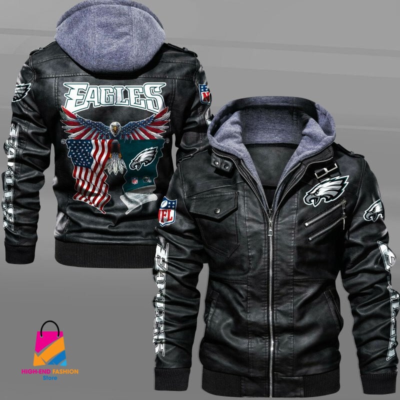 Philadelphia Eagles NFL Style Leather Jacket For Fan