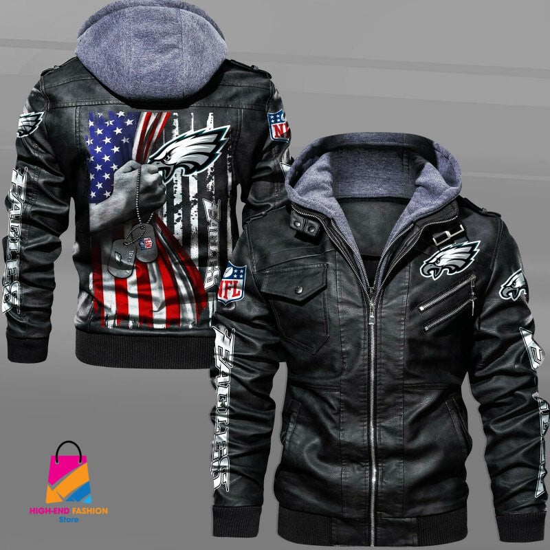 Philadelphia Eagles NFL Style Leather Jacket For Fan