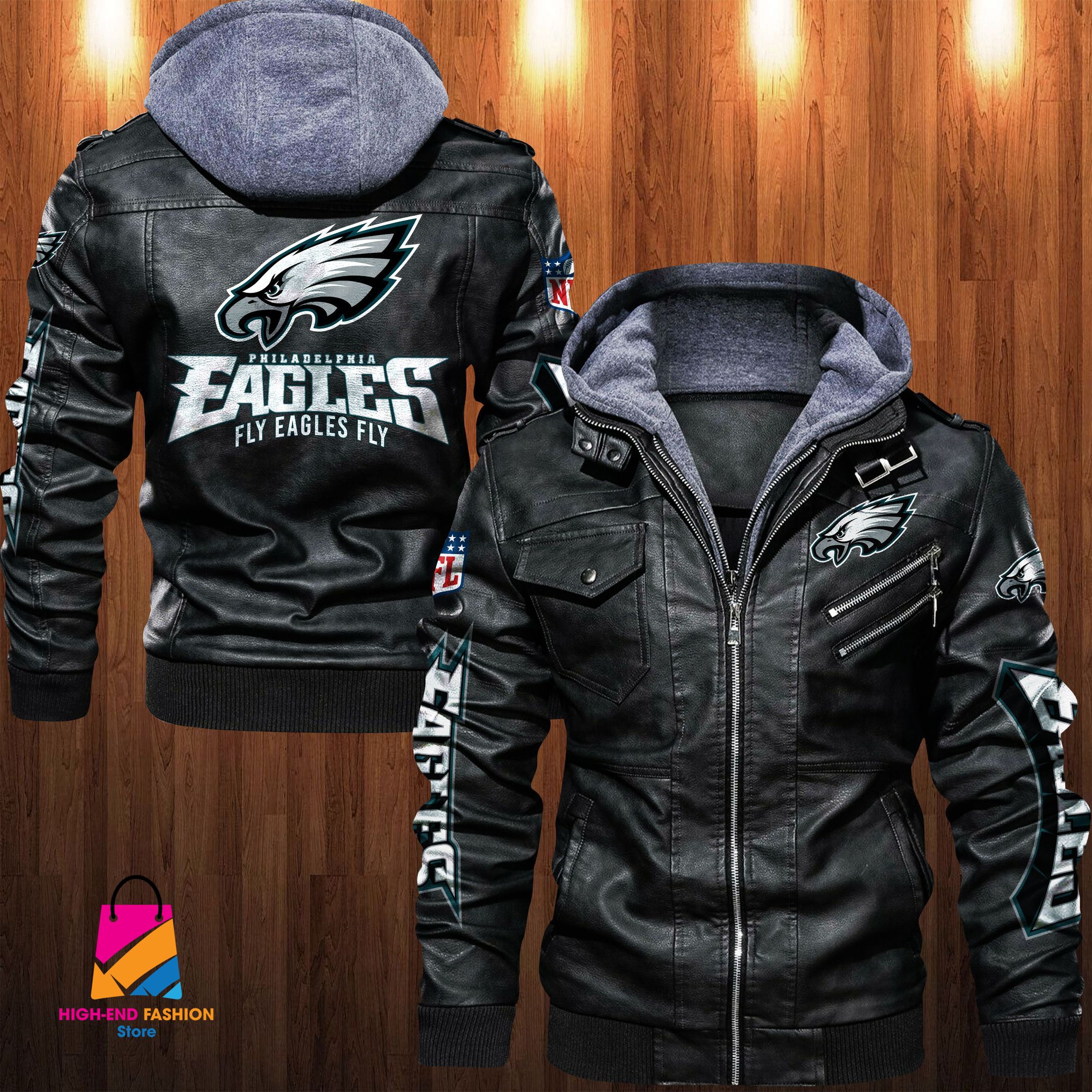 Philadelphia Eagles NFL Style Leather Jacket For Fan