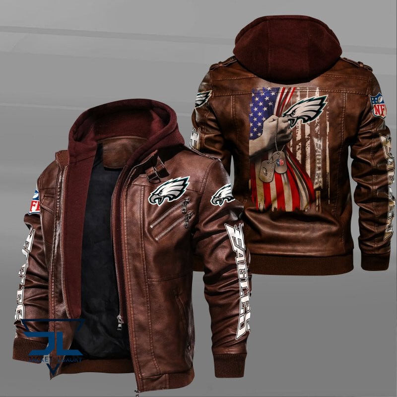 Philadelphia Eagles NFL Style Leather Jacket For Fan