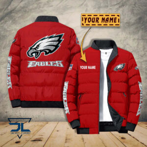 Philadelphia Eagles NFL Style Puffer Jacket For Fans