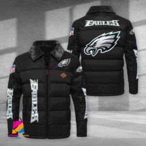 Philadelphia Eagles NFL Style Puffer Jacket For Fans