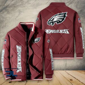Philadelphia Eagles NFL Style Puffer Jacket For Fans