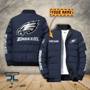 Philadelphia Eagles NFL Style Puffer Jacket For Fans