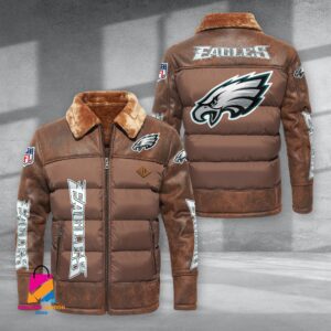Philadelphia Eagles NFL Style Puffer Jacket For Fans