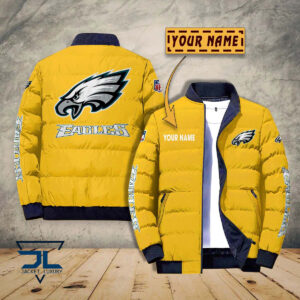 Philadelphia Eagles NFL Style Puffer Jacket For Fans