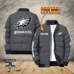 Philadelphia Eagles NFL Style Puffer Jacket For Fans