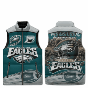 Philadelphia Eagles NFL Style Sleeveless Puffer Jacket For Fans