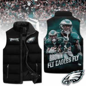 Philadelphia Eagles NFL Style Sleeveless Puffer Jacket For Fans