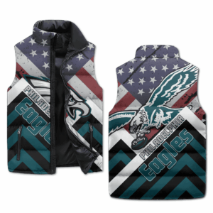 Philadelphia Eagles NFL Style Sleeveless Puffer Jacket For Fans
