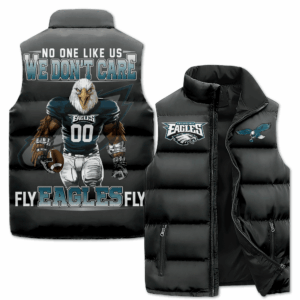 Philadelphia Eagles NFL Style Sleeveless Puffer Jacket For Fans