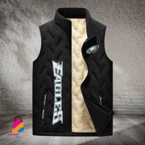 Philadelphia Eagles NFL Style Sleeveless Puffer Jacket For Fans