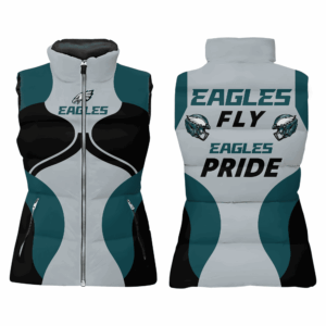 Philadelphia Eagles NFL Style Sleeveless Puffer Jacket For Fans