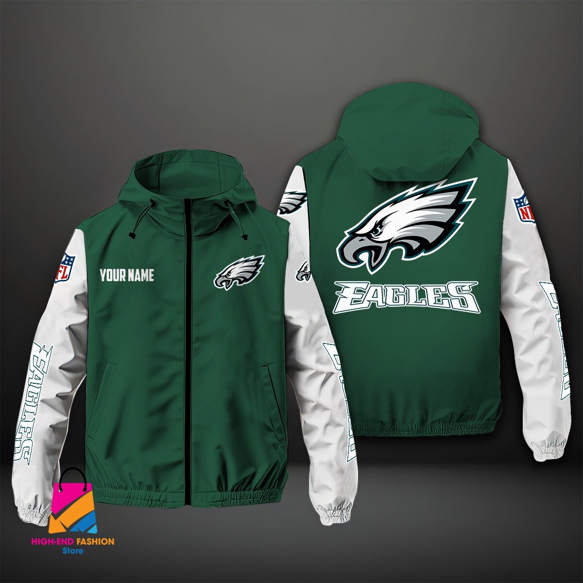 Philadelphia Eagles NFL Style Windbreaker Jacket For Fans