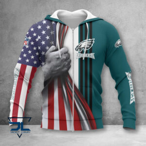 Philadelphia Eagles NFL Style Zip Hoodie Jacket For Fans