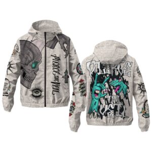 Pierce The Veil Music Style Windbreaker Jacket For Fans