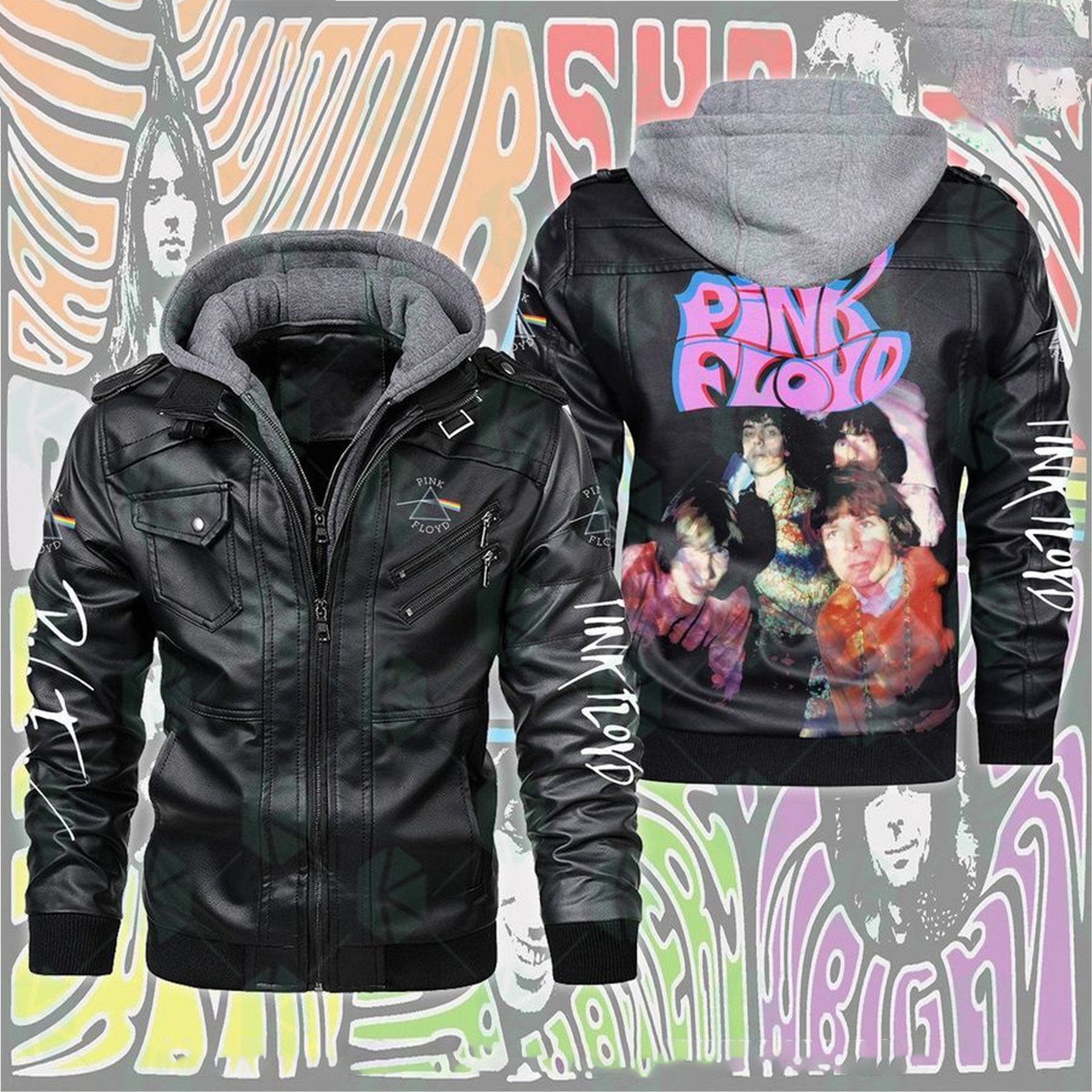 Pink Floyd Music Style Leather Jacket For Fans