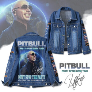 Pitbull Music Denim Jacket Gift For Fans