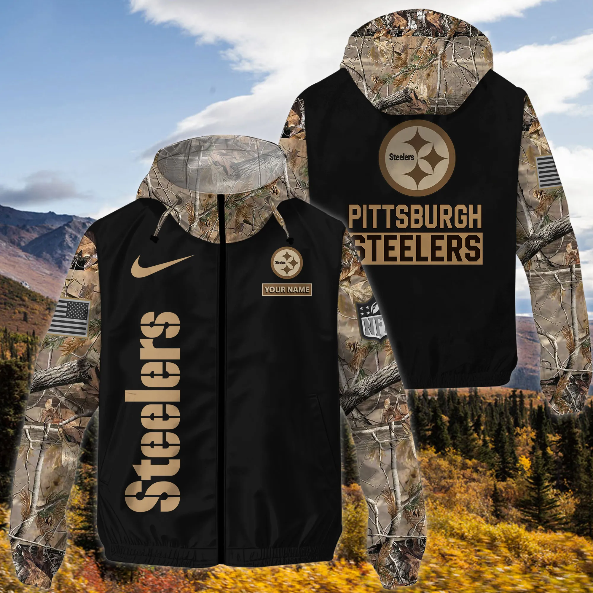 Pittsburgh Steelers NFL Personalized Style Windbreaker Jacket For Fans
