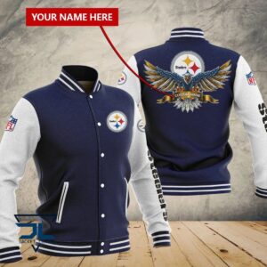 Pittsburgh Steelers NFL Style Baseball Jacket For Fan