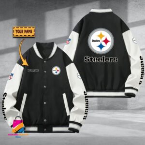 Pittsburgh Steelers NFL Style Baseball Jacket For Fan