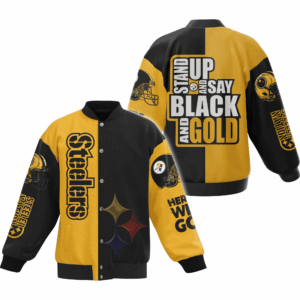 Pittsburgh Steelers NFL Style Baseball Jacket For Fans