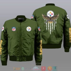 Pittsburgh Steelers NFL Style Bomber Jacket For Fans