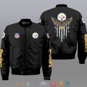 Pittsburgh Steelers NFL Style Bomber Jacket For Fans