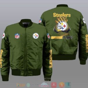 Pittsburgh Steelers NFL Style Bomber Jacket For Fans